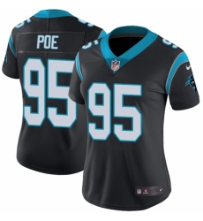 Women's Nike Carolina Panthers #95 Dontari Poe Black Team Color Vapor Untouchable Limited Player NFL Jersey