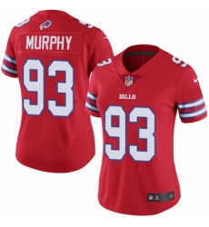 Women's Nike Buffalo Bills #93 Trent Murphy Limited Red Rush Vapor Untouchable NFL Jersey