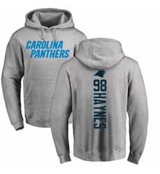 NFL Nike Carolina Panthers #98 Marquis Haynes Ash Backer Pullover Hoodie
