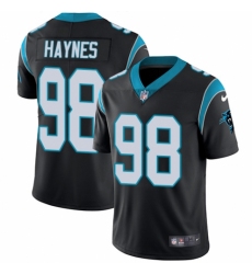 Youth Nike Carolina Panthers #98 Marquis Haynes Black Team Color Vapor Untouchable Limited Player NFL Jersey
