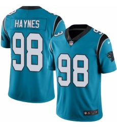 Youth Nike Carolina Panthers #98 Marquis Haynes Blue Alternate Vapor Untouchable Limited Player NFL Jersey