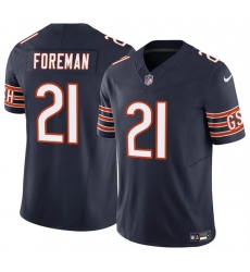 Men's Chicago Bears #21 D'Onta Foreman Navy 2023 F.U.S.E. Vapor Football Stitched Jersey
