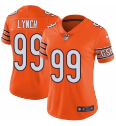 Women's Nike Chicago Bears #99 Aaron Lynch Limited Orange Rush Vapor Untouchable NFL Jersey