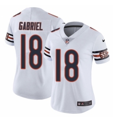 Women's Nike Chicago Bears #18 Taylor Gabriel White Vapor Untouchable Limited Player NFL Jersey