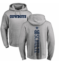 NFL Nike Dallas Cowboys #86 Dalton Schultz Ash Backer Pullover Hoodie