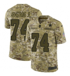 Men's Nike Dallas Cowboys #74 Dorance Armstrong Jr. Limited Camo 2018 Salute to Service NFL Jersey