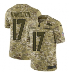 Men's Nike Denver Broncos #17 DaeSean Hamilton Limited Camo 2018 Salute to Service NFL Jersey
