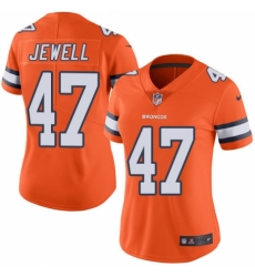 Women's Nike Denver Broncos #47 Josey Jewell Limited Orange Rush Vapor Untouchable NFL Jersey