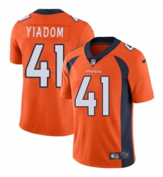 Men's Nike Denver Broncos #41 Isaac Yiadom Orange Team Color Vapor Untouchable Limited Player NFL Jersey