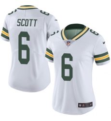 Women's Nike Green Bay Packers #6 JK Scott White Vapor Untouchable Limited Player NFL Jersey