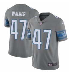 Youth Nike Detroit Lions #47 Tracy Walker Limited Olive 2017 Salute to Service NFL Jersey
