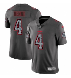Men's Nike Kansas City Chiefs #4 Chad Henne Gray Static Vapor Untouchable Limited NFL Jersey