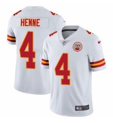 Youth Nike Kansas City Chiefs #4 Chad Henne White Vapor Untouchable Limited Player NFL Jersey