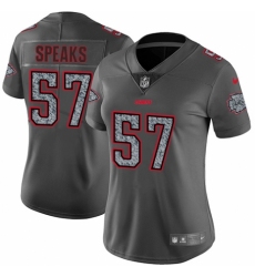 Women's Nike Kansas City Chiefs #57 Breeland Speaks Gray Static Vapor Untouchable Limited NFL Jersey