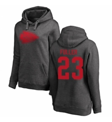 NFL Women's Nike Kansas City Chiefs #23 Kendall Fuller Ash One Color Pullover Hoodie