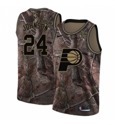 Women's Nike Indiana Pacers #24 Alize Johnson Swingman Camo Realtree Collection NBA Jersey