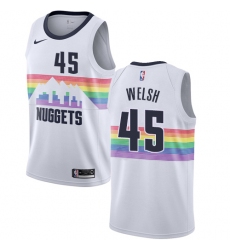 Youth Nike Denver Nuggets #45 Thomas Welsh Swingman White NBA Jersey - City Edition