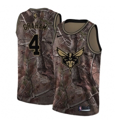 Youth Nike Charlotte Hornets #4 Devonte Graham Swingman Camo Realtree Collection NBA Jersey