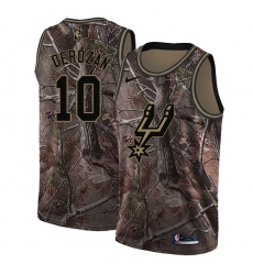 Men's Nike San Antonio Spurs #10 DeMar DeRozan Swingman Camo Realtree Collection NBA Jersey