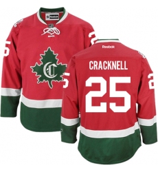 Women's Reebok Montreal Canadiens #25 Adam Cracknell Authentic Red New CD NHL Jersey
