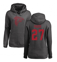 NFL Women's Nike Atlanta Falcons #27 Damontae Kazee Ash One Color Pullover Hoodie