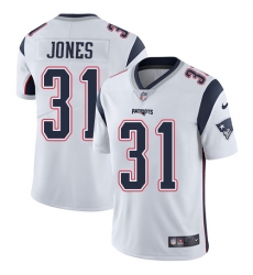 Men's Nike New England Patriots #31 Jonathan Jones White Vapor Untouchable Limited Player NFL Jersey