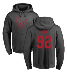 NFL Nike Houston Texans #92 Brandon Dunn Ash One Color Pullover Hoodie