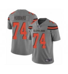 Youth Cleveland Browns #74 Chris Hubbard Limited Gray Inverted Legend Football Jersey