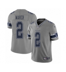 Women's Dallas Cowboys #2 Brett Maher Limited Gray Inverted Legend Football Jersey