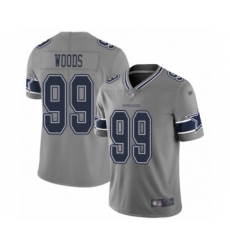 Youth Dallas Cowboys #99 Antwaun Woods Limited Gray Inverted Legend Football Jersey