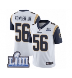 Youth Nike Los Angeles Rams #56 Dante Fowler Jr White Vapor Untouchable Limited Player Super Bowl LIII Bound NFL Jersey