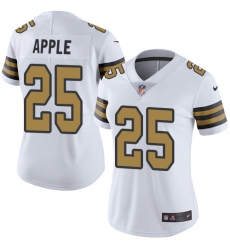 Women's Nike New Orleans Saints #25 Eli Apple Limited White Rush Vapor Untouchable NFL Jersey
