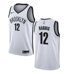 Men's Nike Brooklyn Nets #12 Joe Harris Swingman White NBA Jersey - Association Edition