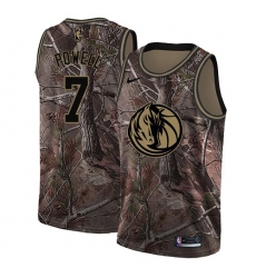 Youth Nike Dallas Mavericks #7 Dwight Powell Swingman Camo Realtree Collection NBA Jersey