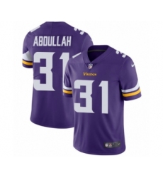 Men's Nike Minnesota Vikings #31 Ameer Abdullah Purple Team Color Vapor Untouchable Limited Player NFL Jersey