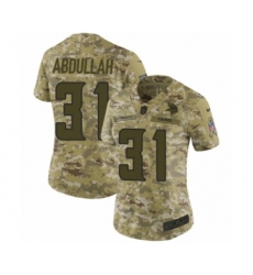Women's Nike Minnesota Vikings #31 Ameer Abdullah Limited Camo 2018 Salute to Service NFL Jersey