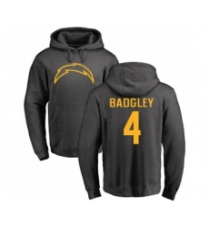 NFL Nike Los Angeles Chargers #4 Michael Badgley Ash One Color Pullover Hoodie