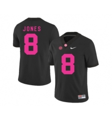 Alabama Crimson Tide 8 Julio Jones Black 2018 Breast Cancer Awareness College Football Jersey