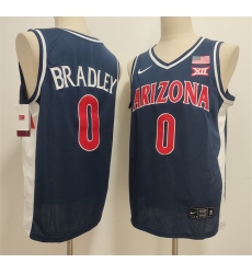 Men's Arizona Wildcats #0 Jaden Bradley Navy Stitched Jersey