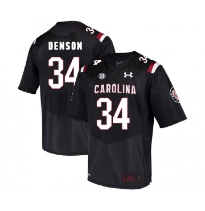 South Carolina Gamecocks 34 Mon Denson Black College Football Jersey