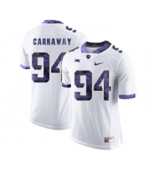 TCU Horned Frogs 94 Josh Carraway White Print College Football Limited Jersey