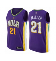 Women's New Orleans Pelicans #21 Darius Miller Swingman Purple Basketball Jersey - City Edition