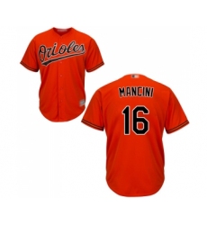 Men's Baltimore Orioles #16 Trey Mancini Replica Orange Alternate Cool Base Baseball Jersey