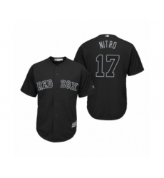 Women's Boston Red Sox #17 Nathan Eovaldi Nitro Black 2019 Players Weekend Replica Jersey