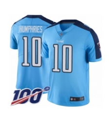 Youth Tennessee Titans #10 Adam Humphries Limited Light Blue Rush Vapor Untouchable 100th Season Football Jersey
