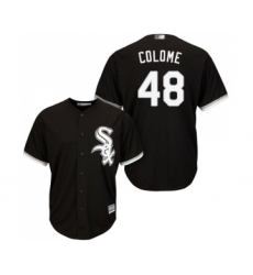 Youth Chicago White Sox #48 Alex Colome Replica Black Alternate Home Cool Base Baseball Jersey