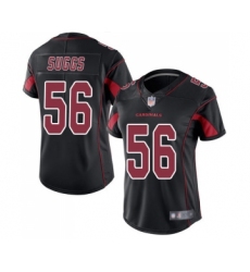 Women's Arizona Cardinals #56 Terrell Suggs Limited Black Rush Vapor Untouchable Football Jersey