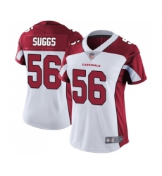 Women's Arizona Cardinals #56 Terrell Suggs White Vapor Untouchable Limited Player Football Jersey