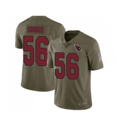 Youth Arizona Cardinals #56 Terrell Suggs Limited Olive 2017 Salute to Service Football Jersey