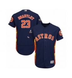 Men's Houston Astros #23 Michael Brantley Navy Blue Alternate Flex Base Authentic Collection 2019 World Series Bound Baseball Jersey